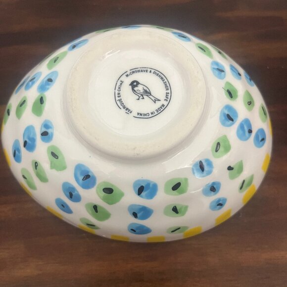 Anthropologie Oval Trinket Bowl – Colorful Polka-Dot Design - Picture 3 of 3